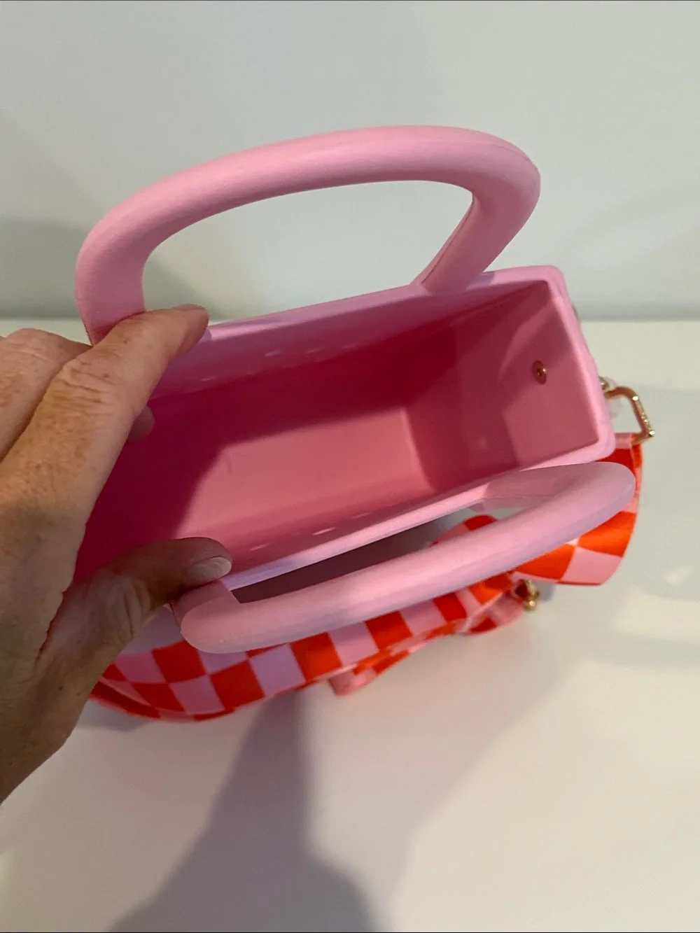 NWT Girls Waterproof Pink Silicone Beach Pool Tote with Strap